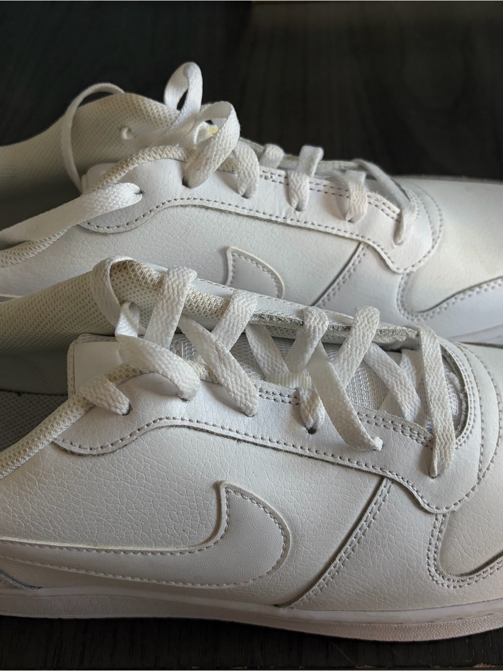 Nike Ebernon Low Triple White Sneakers Men’s Size 12 AQ1775-100